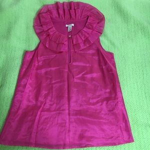 👄 J.Crew Hot Pink Sleeveless Top 👄